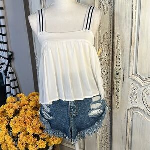 Curated 2 Piece Y2K Jean Shorts and Top Bundle